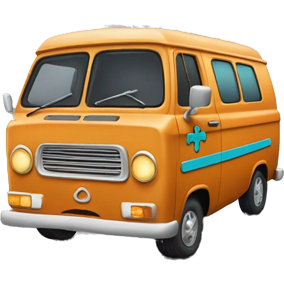 Scooby doo cartoon van emoji