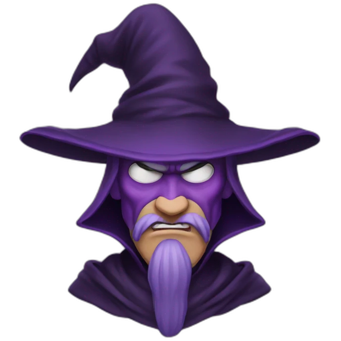 evil purple villain wizard emoji