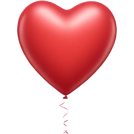 heart shaped balloon emoji