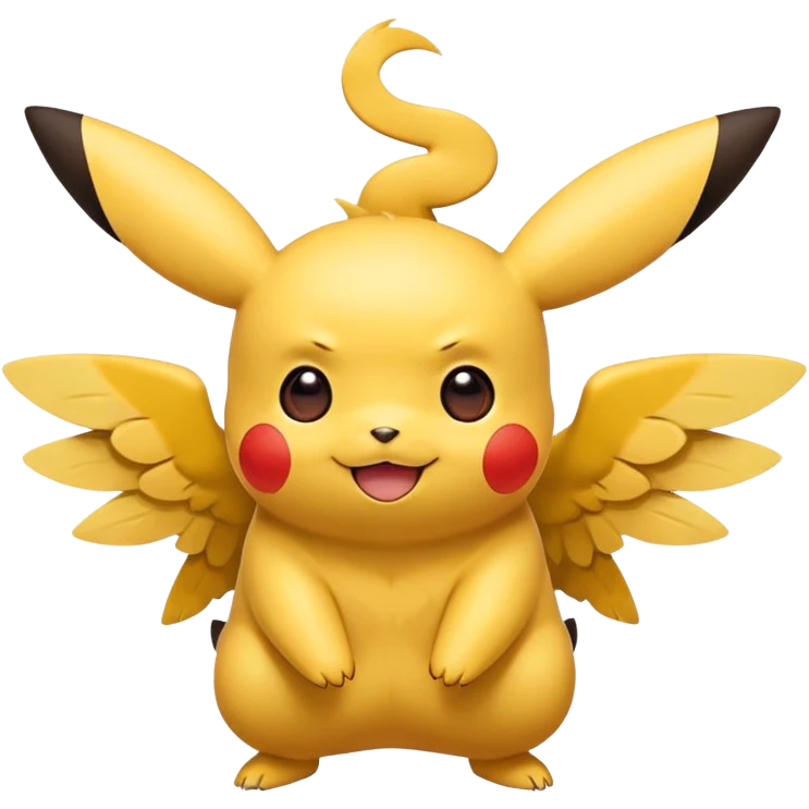 Pikachu with wings emoji
