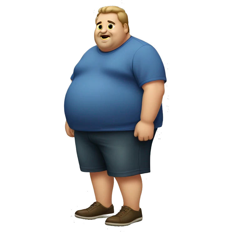 Fat man emoji