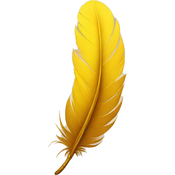 yellow feather  emoji