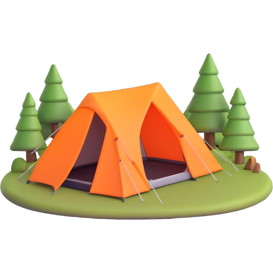 camping tent emoji