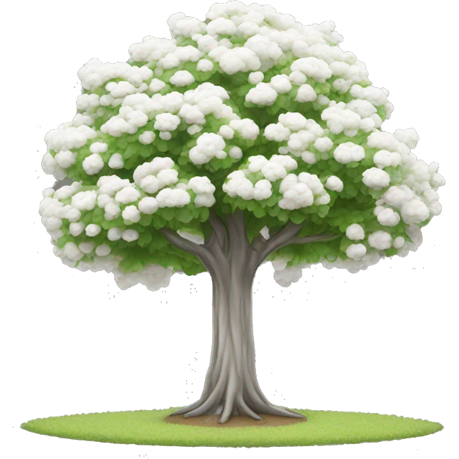White tree￼ emoji