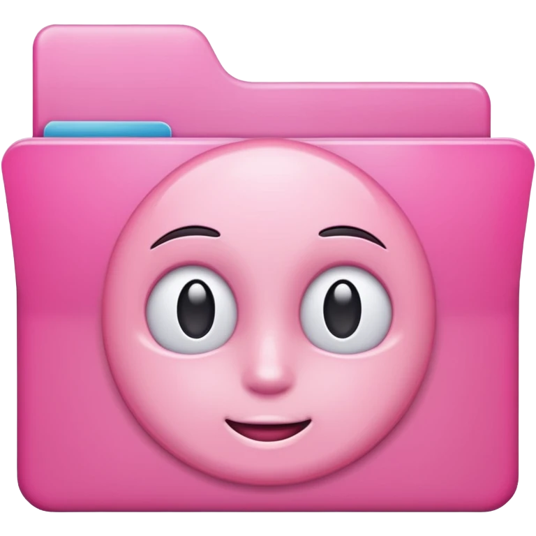mix pink forward facing folder emoji