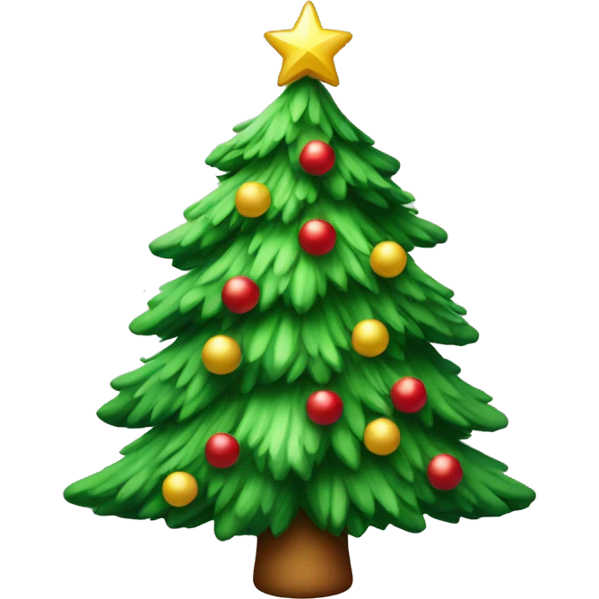 Pretty Christmas tree emoji