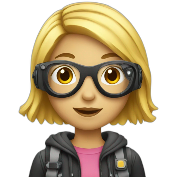 Girl with camera emoji