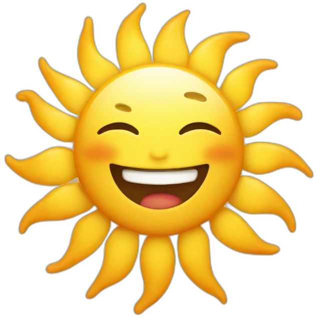 happy sun emoji
