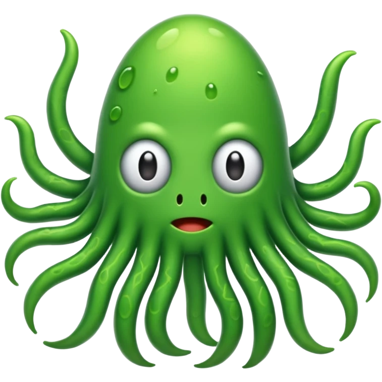 green germs emoji with many limbs emoji