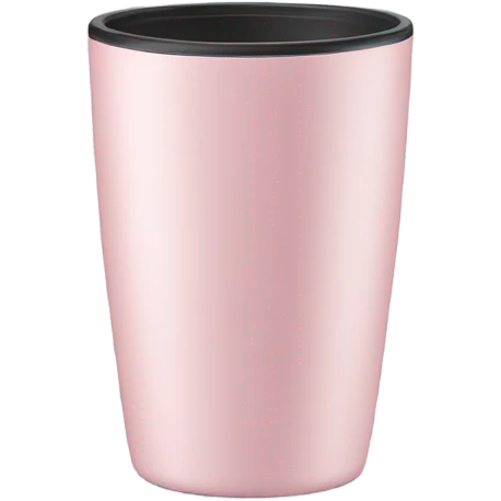 Light pink tumbler without face emoji