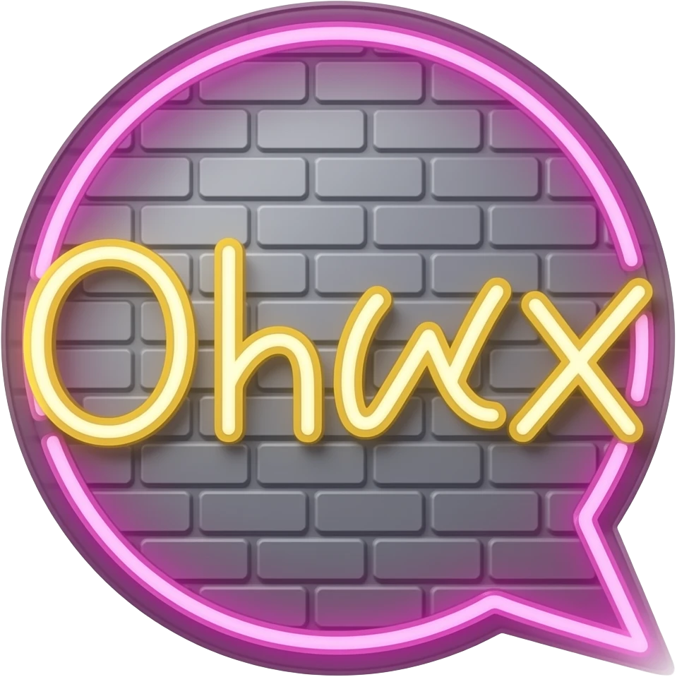 Email neon sign emoji