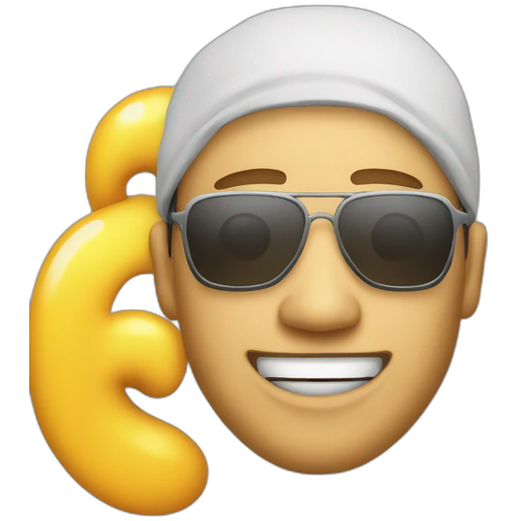 Happy-man-face-rapper-costume emoji