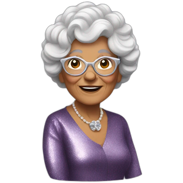 Disco grandma emoji