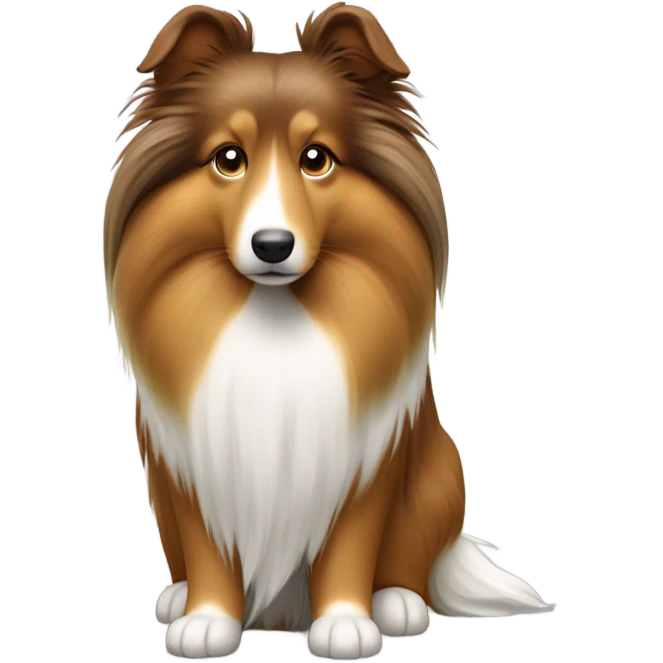 Shetland sheepdog emoji