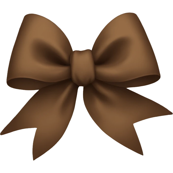 Brown bow emoji