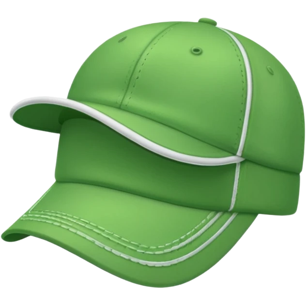 green tennis hat emoji