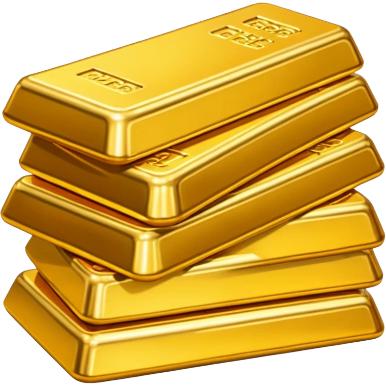 Mountain of gold bars emoji