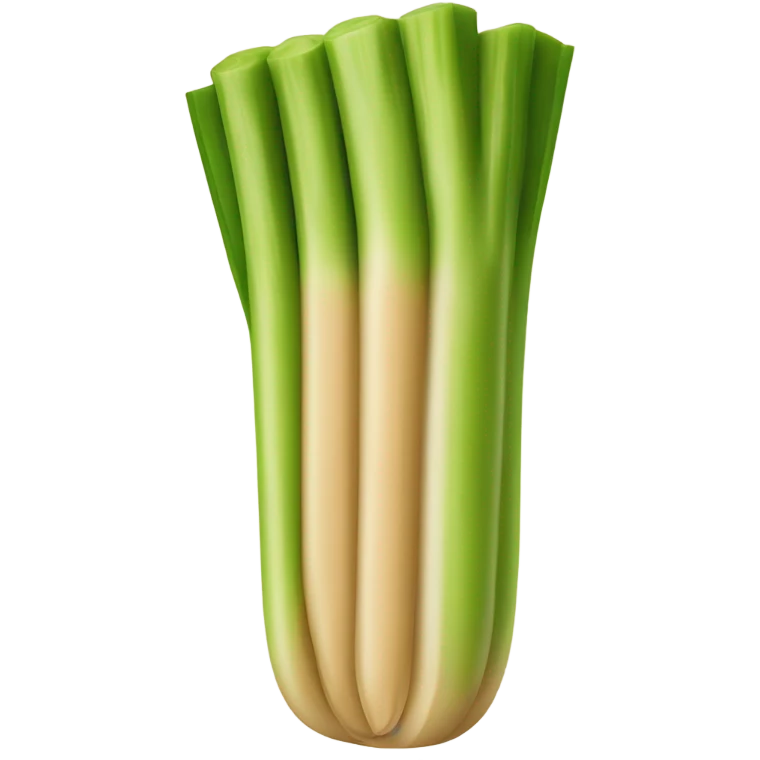 Celery with peanut butter on it emoji
