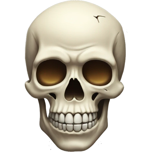 the skull emoji but have a blown amazed head emoji