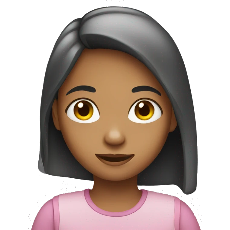girl holding  emoji