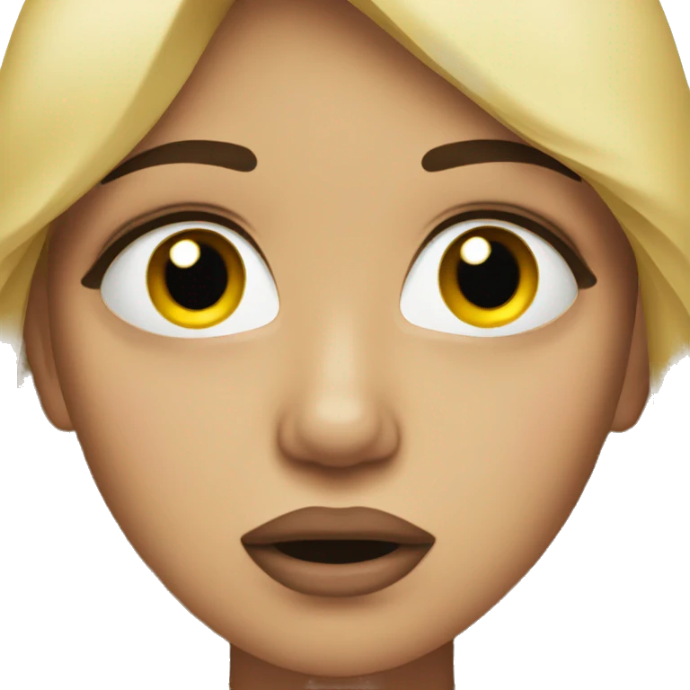 Crying with makeup on emoji
