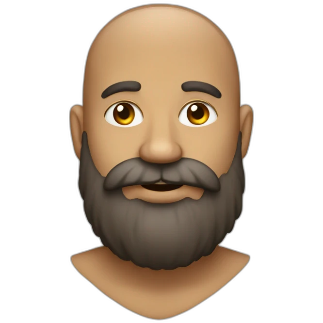 homme grosse barbe emoji