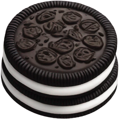 Oreo cookie emoji