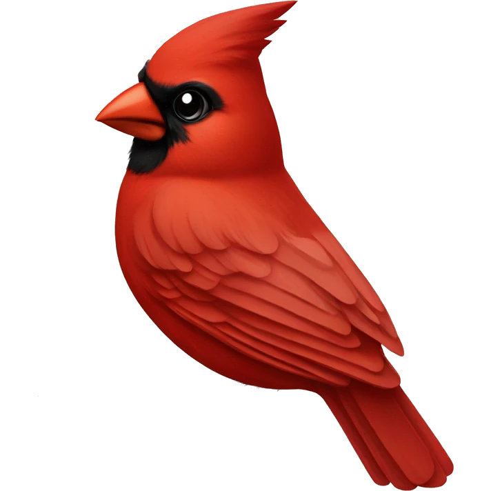 Cardinal bird emoji