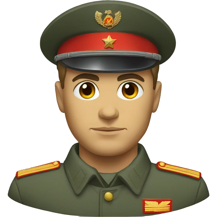 ussr soldier serious  emoji