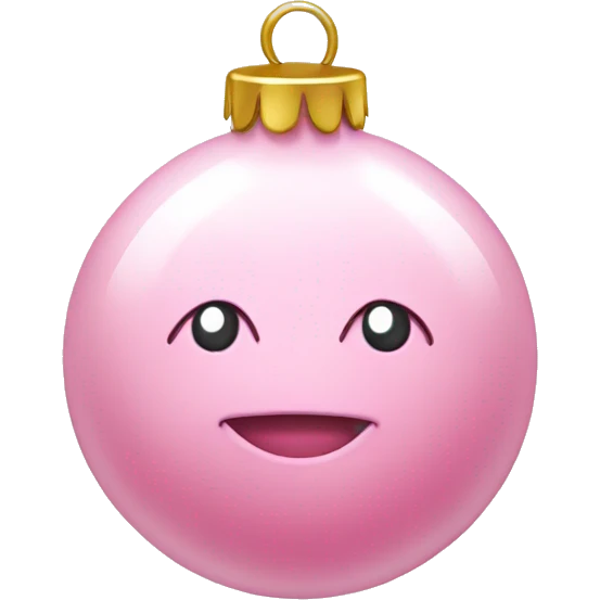 baby pink bauble emoji
