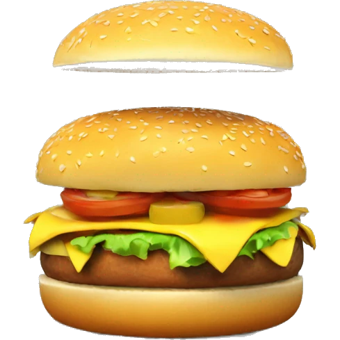 burger 3d emoji