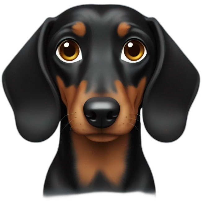 black doxie emoji