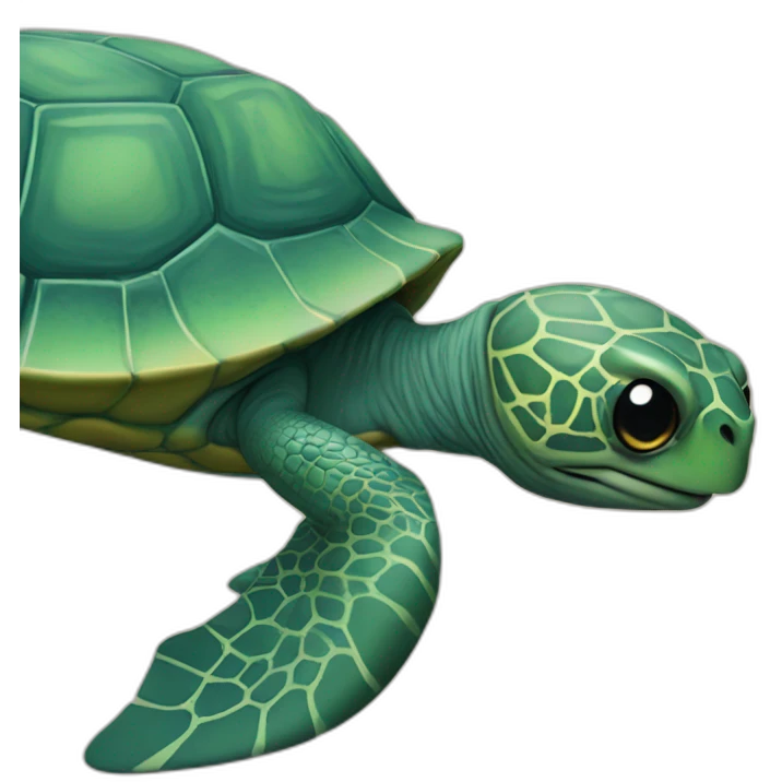 zizi sur une tortue emoji