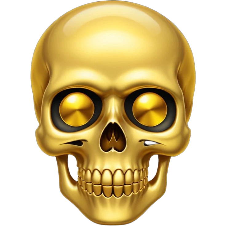 gold skull emoji