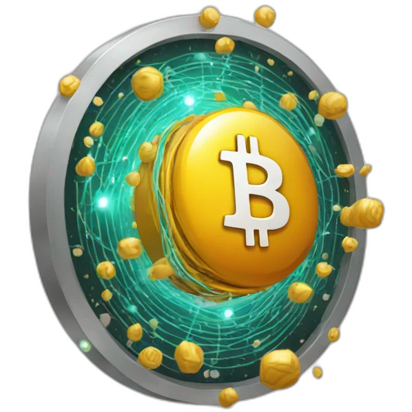 Electron with bitcoin emoji