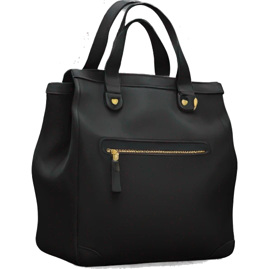 Black bag with long strap emoji