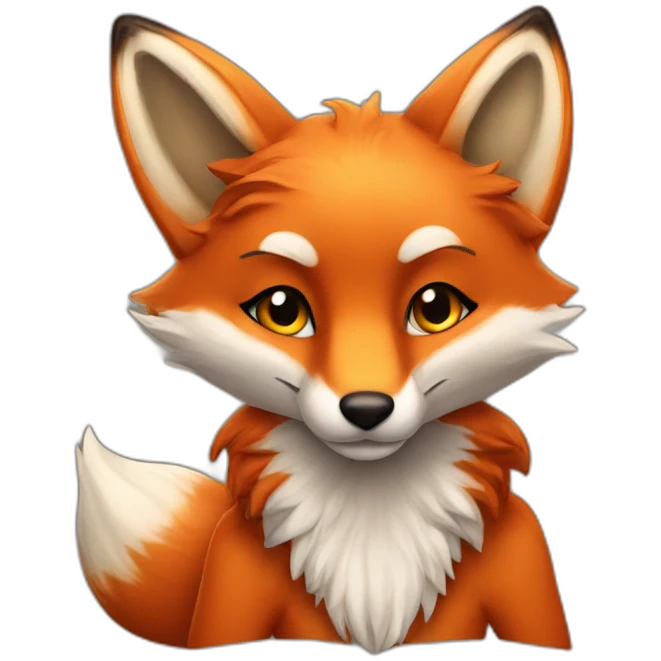 Sexy fox emoji