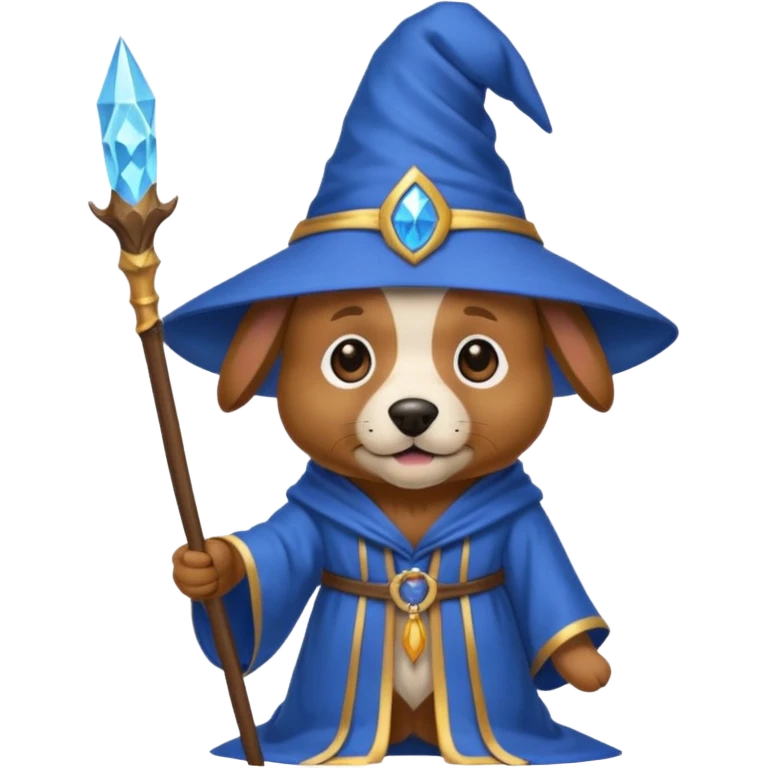 Dog wizard emoji