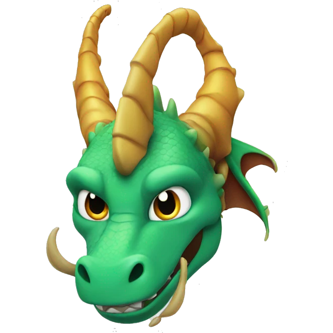 dragon with a horn emoji