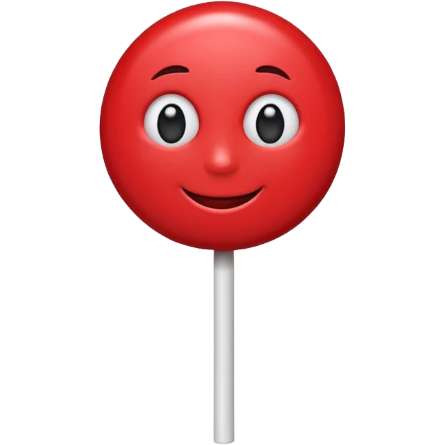 lollipop with eyes and mouth and personality emoji