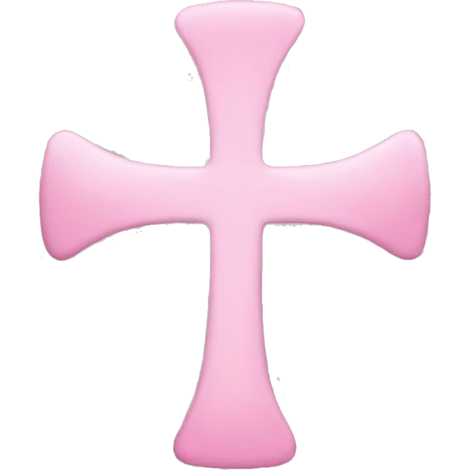 Baby pink cross emoji