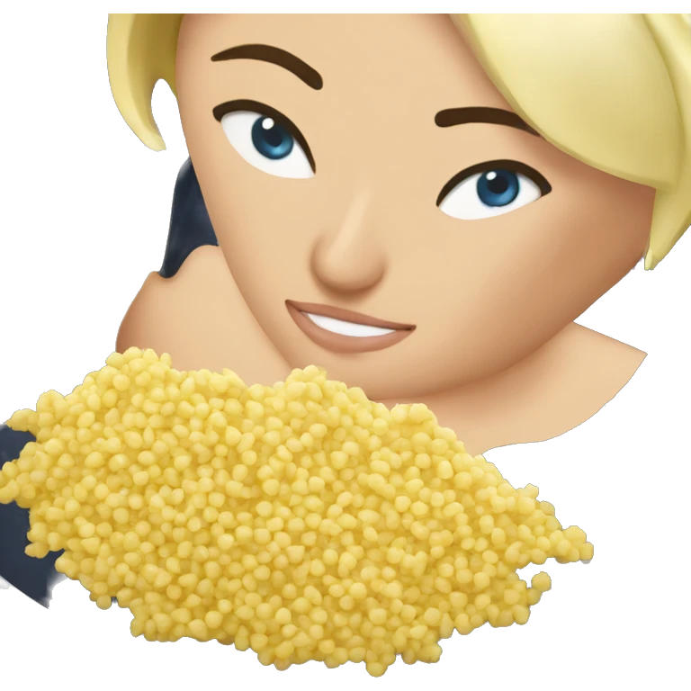 Marine le pen qui mange du couscous emoji
