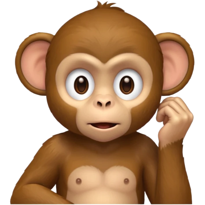 monkey cupping ear emoji
