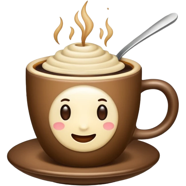genera un cafe con vainilla que sea minimalista  emoji