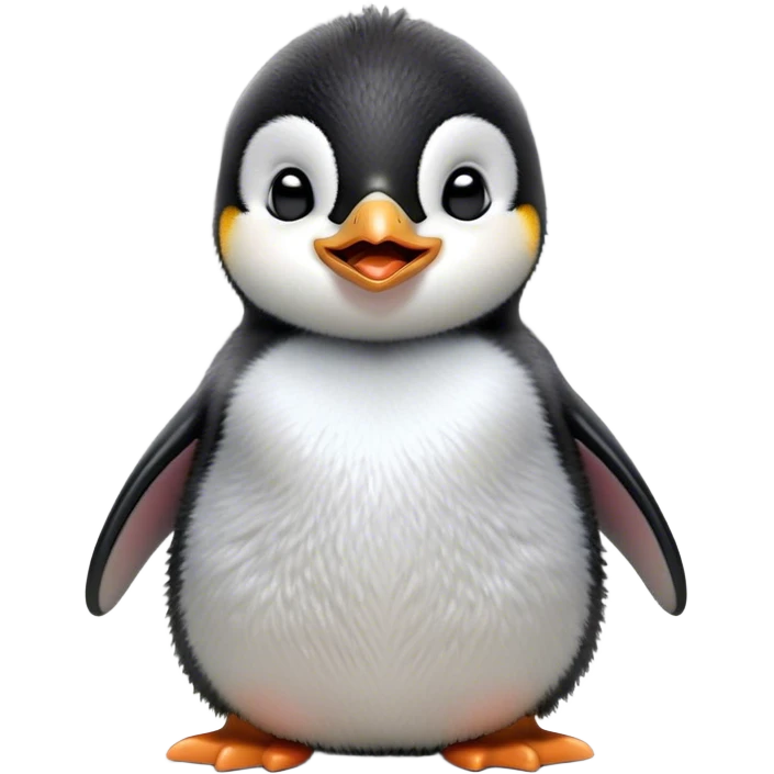 Cinematic Cute Yawning Baby Penguin Portrait Emoji, Head tilted slightly with a dramatic, wide-open yawn, showcasing soft, cuddly feathers and sleepy, half-closed eyes brimming with drowsy contentment, Simplified yet irresistibly adorable features, highly detailed, glowing with a soft, cozy polar glow, high shine, relaxed yet expressive, stylized with a dash of whimsical charm, soft glowing outline, capturing the essence of a drowsy yet affectionate arctic cherub that appears ready to stretch out for a nap! emoji