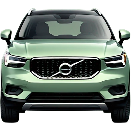 Sage green Volvo XC40 emoji