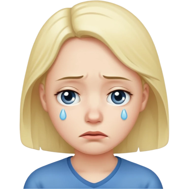 Sad face emoji