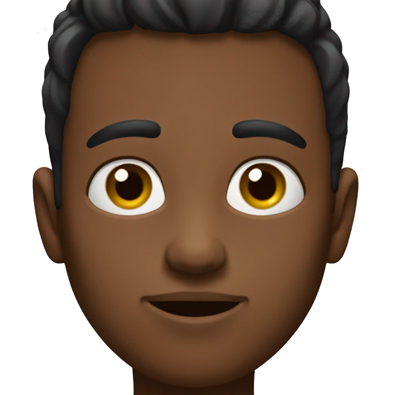 A boy rasing one eyebrow emoji