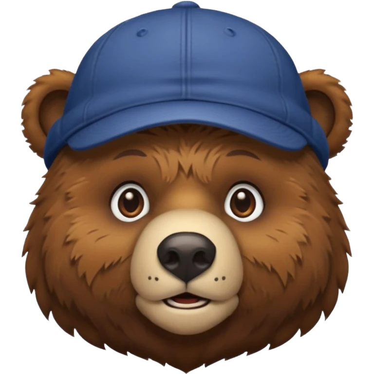 bwown Bear with cap emoji