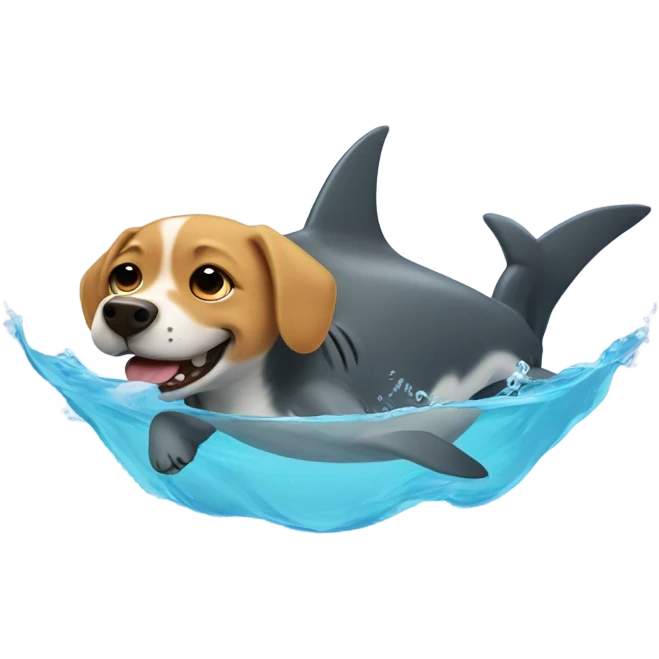 dog shark  emoji